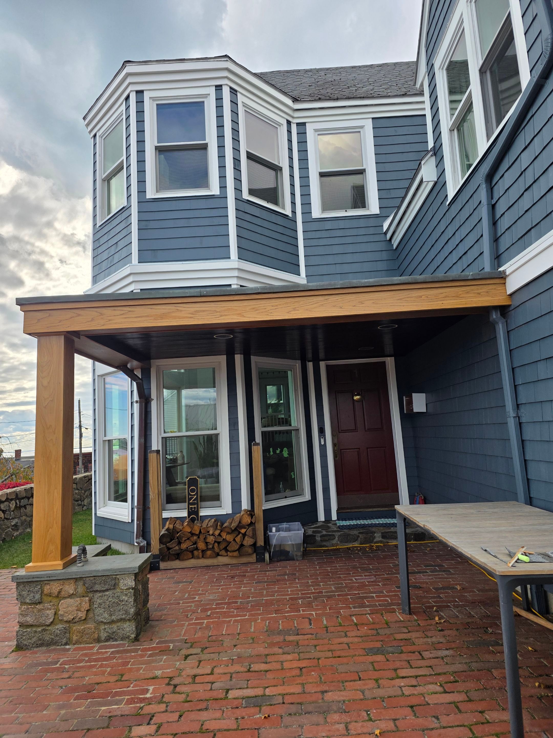 After Carpentry in Marblehead, MA - White Oak Custom Carpentry Entrance Renovation
